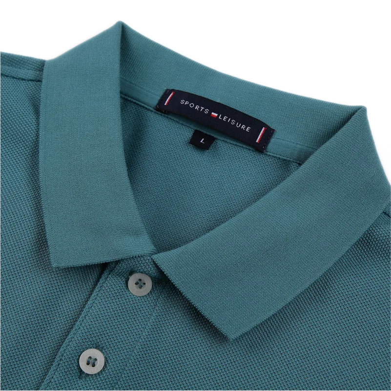 100% Cotton Lapel Polo Custom Logo Business Men And Women Short Sleeve Polo Embroidery Company Brand Quality Tops Print Design thumbnail 5