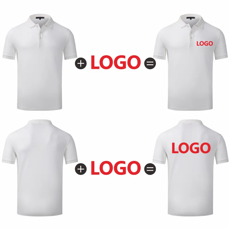 100% Cotton Lapel Polo Custom Logo Business Men And Women Short Sleeve Polo Embroidery Company Brand Quality Tops Print Design thumbnail 6