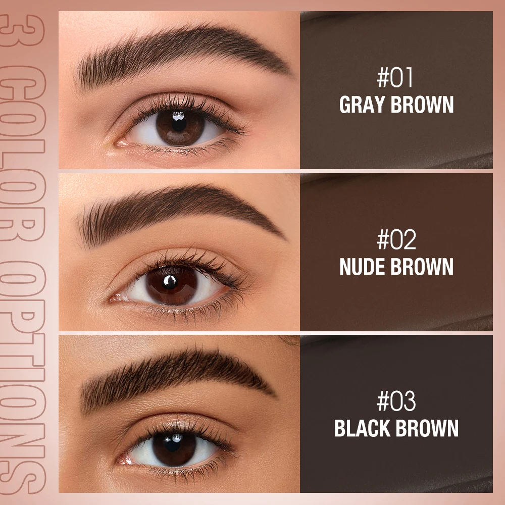 O.TWO.O Eyebrow Pomade Brow Gel Wax 2 IN 1 Waterproof Long Lasting Creamy Texture Eye Brow Tint Enhancers Cosmetics Makeup thumbnail 2