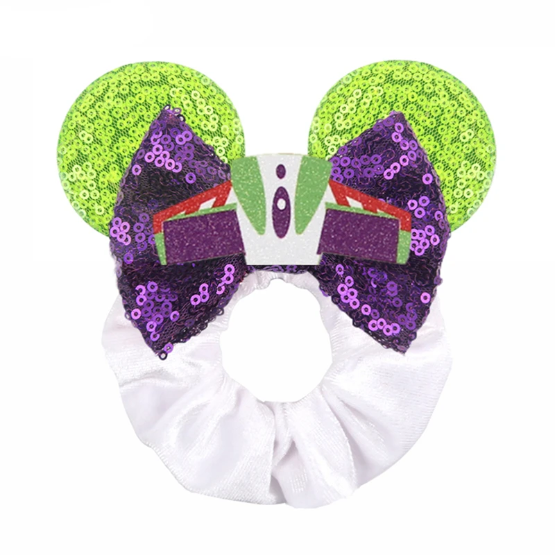 Cute Mouse Ears Velvet Scrunchies Hairband Women Elastic Ponytail Holder Girls Sequin Bow 2023 Kids Party DIY Hair Accessories thumbnail 3