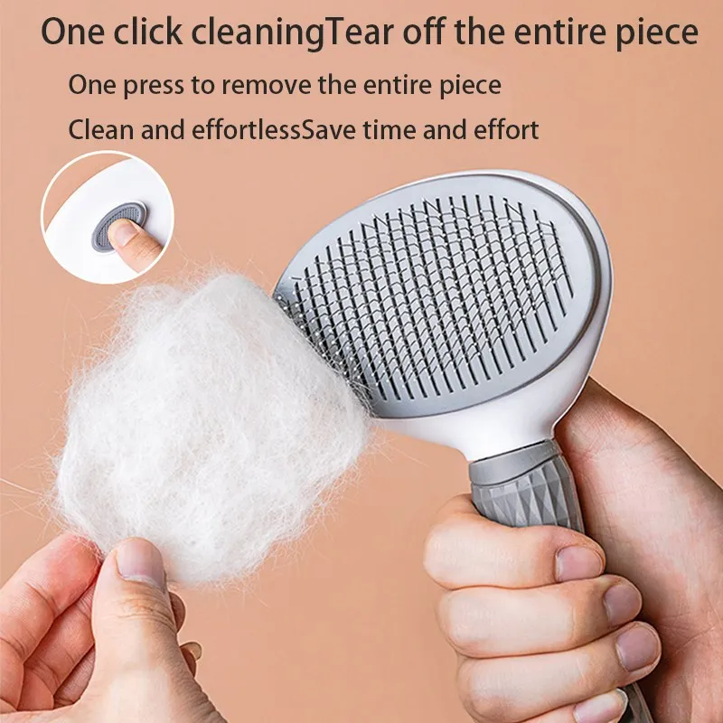 Pet Dog Hair Brush Cat Comb Pet Hair Remover Brush for Dogs Cats Puppy Kitten Grooming Tools Dogs Accessories Pet Supplies thumbnail 2