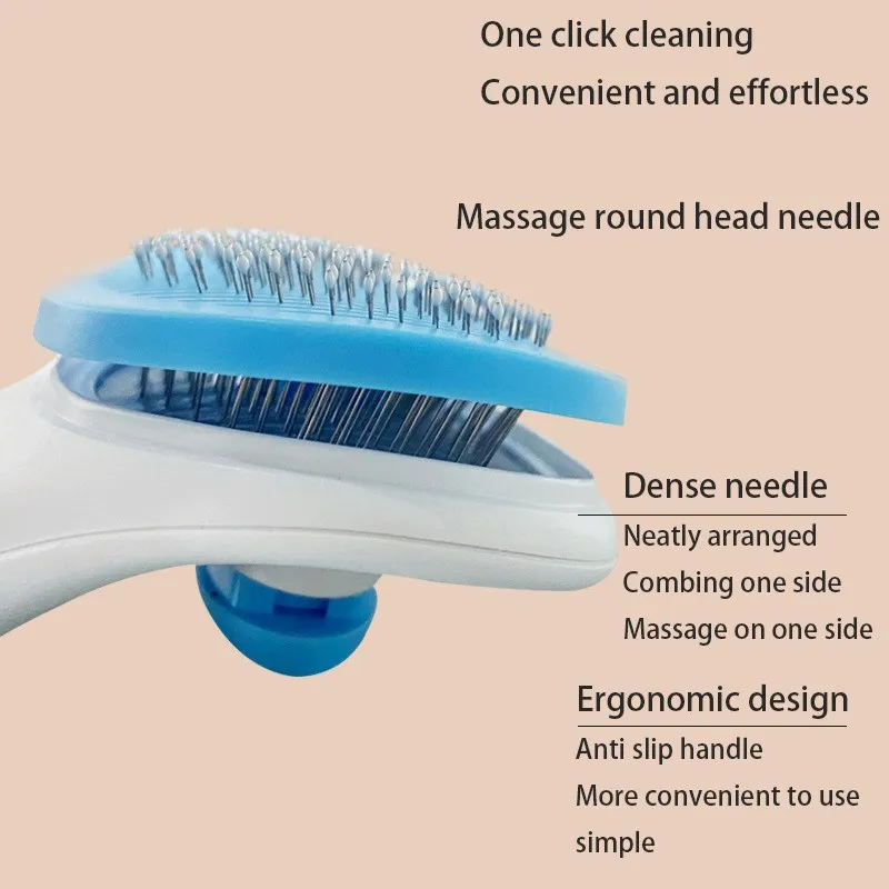 Pet Dog Hair Brush Cat Comb Pet Hair Remover Brush for Dogs Cats Puppy Kitten Grooming Tools Dogs Accessories Pet Supplies thumbnail 3