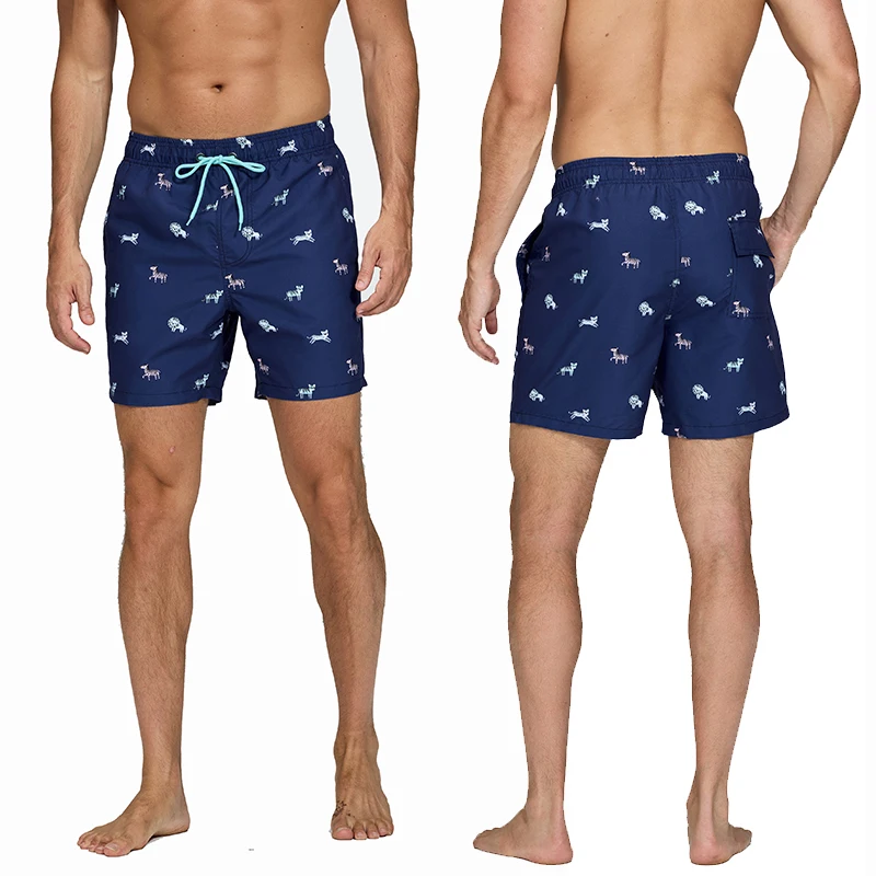 Escatch 2026 Summer The Latest Mens Shorts Polyester Traje De Baño Hombre Quick Dry Printing Mesh Liner Sports Beach Swim Trunks thumbnail 2