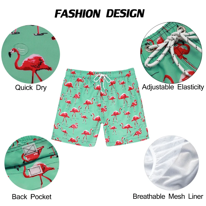 Escatch 2026 Summer The Latest Mens Shorts Polyester Traje De Baño Hombre Quick Dry Printing Mesh Liner Sports Beach Swim Trunks thumbnail 3