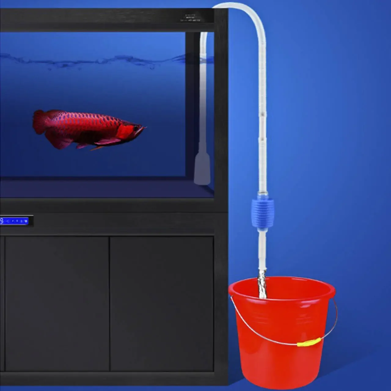 Semi-automatic Aquarium Clean Vacuum Water Change Changer Gravel Aquarium Simple Fish Tank Vacuum Siphon Pump Cleaner thumbnail 4