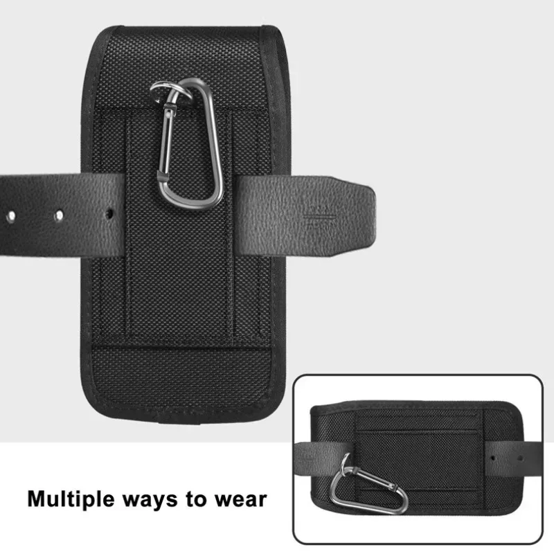 Tactical Cell Phone Pouch Holster with Free Buckle Protable Wallet Card Waist Pack Outdoor Sports Nylon Carrying Case Fanny Pack thumbnail 3