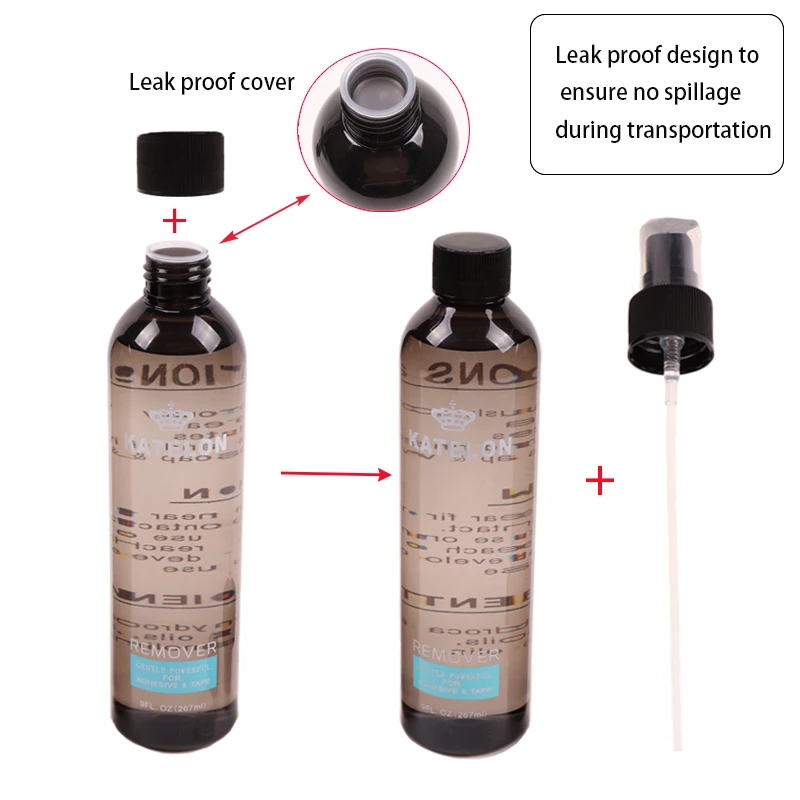 Big Bottle Wig Glue Remover For Salon Liquid Remover For Wig Adhesive Hair Glue Wig Tape Solvent Spray Remover For Lace Glue thumbnail 2