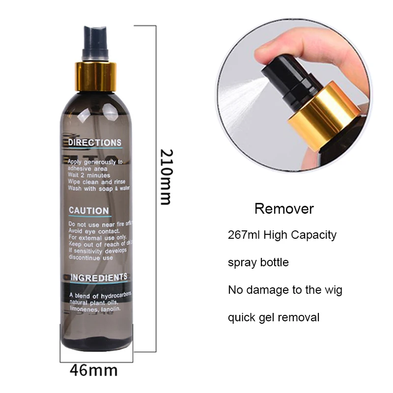 Big Bottle Wig Glue Remover For Salon Liquid Remover For Wig Adhesive Hair Glue Wig Tape Solvent Spray Remover For Lace Glue thumbnail 3