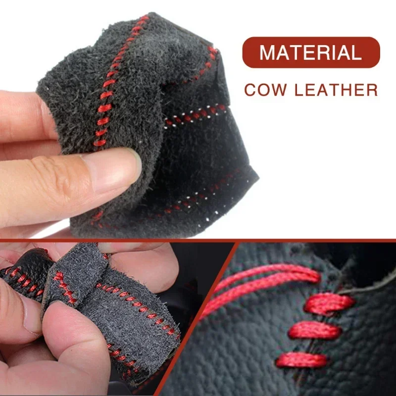 Car Leather Gears Handbrake Cover for Mazda 2 3 5 6 CX-3 CX-4 CX-5 CX-7 CX-9 Atenza Axela MX5 thumbnail 2