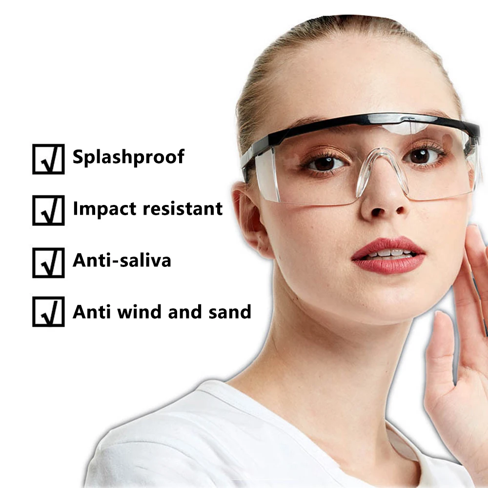 Protective Safety Glasses Telescopic Work Anti Dust Anti-Fog Antisand Windproof Impact Splash Transparent Goggles Eye Protection thumbnail 3