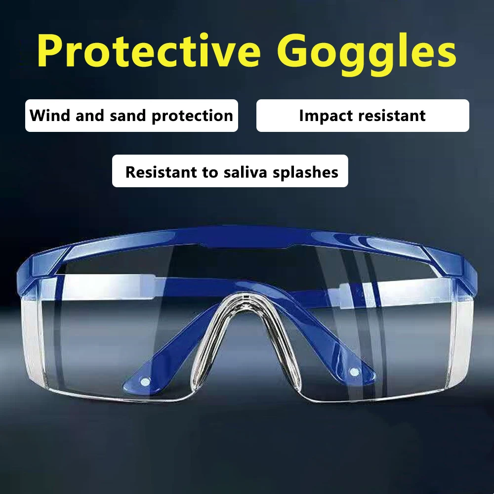 Protective Safety Glasses Telescopic Work Anti Dust Anti-Fog Antisand Windproof Impact Splash Transparent Goggles Eye Protection thumbnail 2