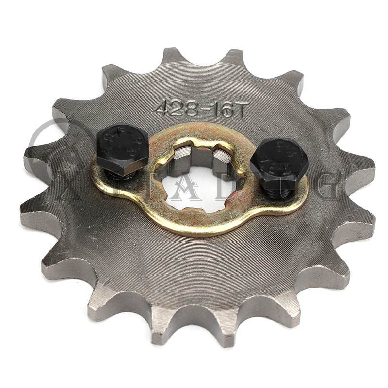 Front Engine 428# 17mm 20mm 10T-19T Sprocket For KAYO BSE SSR SDG Dirt Pit Bike ATV Quad Go Kart Moped Buggy Scooter Motorcycle thumbnail 5