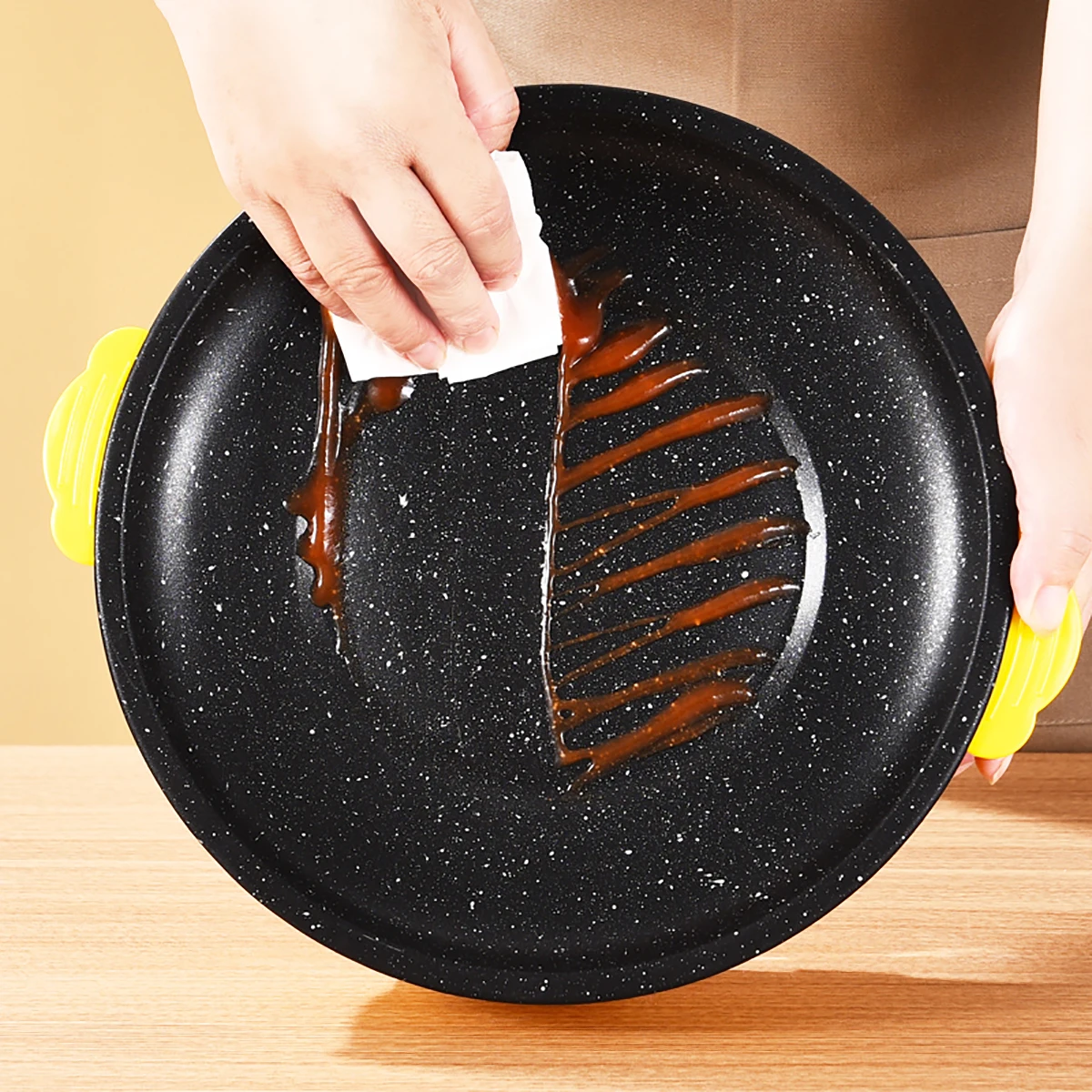 220V Multifunctional Electric Baking Tray Koekenpan Niet-Plakkerige Grill Geroosterde Pan Fornuis Barbecue Keuken Tool thumbnail 3