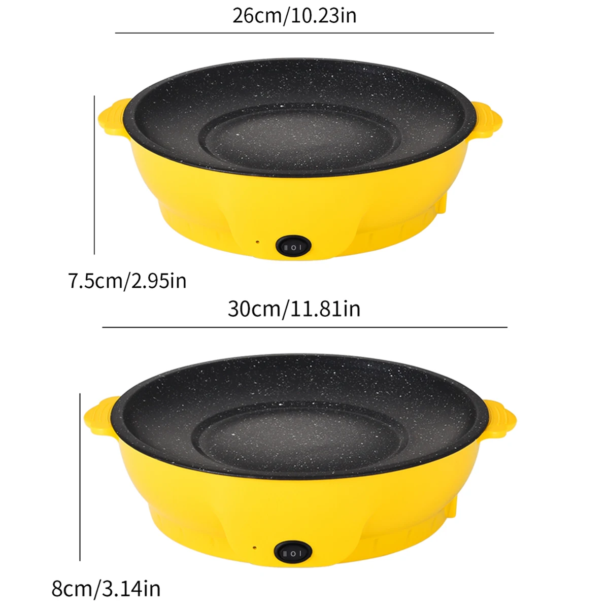 220V Multifunctional Electric Baking Tray Koekenpan Niet-Plakkerige Grill Geroosterde Pan Fornuis Barbecue Keuken Tool thumbnail 6