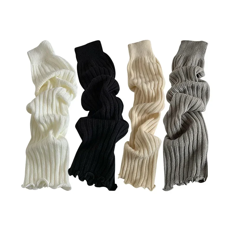 57cm Sweet Japanese Lolita Leg Warmers Women Ankle Warmer for Girls Gothic Long Socks Y2K Thin Knitted Cosplay Heap Heap Socks thumbnail 6