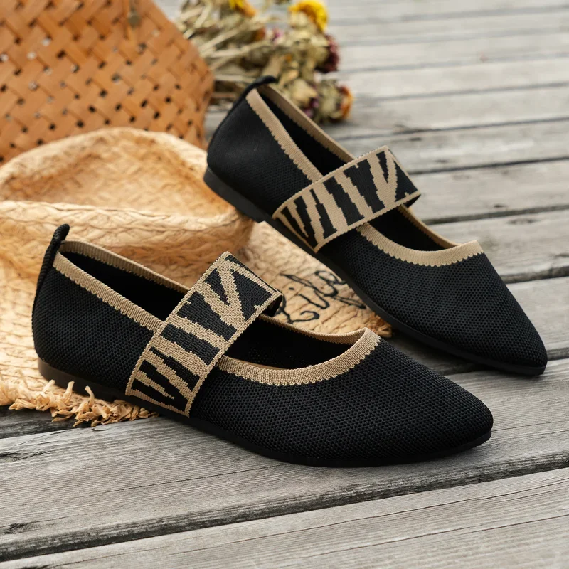 New Women's Ballet Flats Casual Shoes Low Heel Barefoot Elegant Woman Sneakers Socofy Comfortable Pointed Toe Loafers Female thumbnail 6
