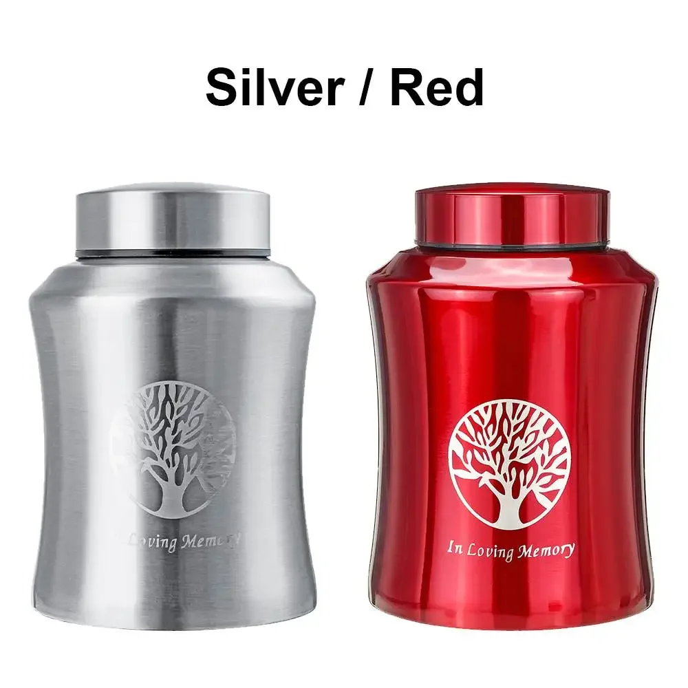 250/500/800ml Pet Memorial Urn Cremation Mini Urns for Pet/ Human Ashes Casket Funeral Stainless Steel Cremation Storage Jar thumbnail 2