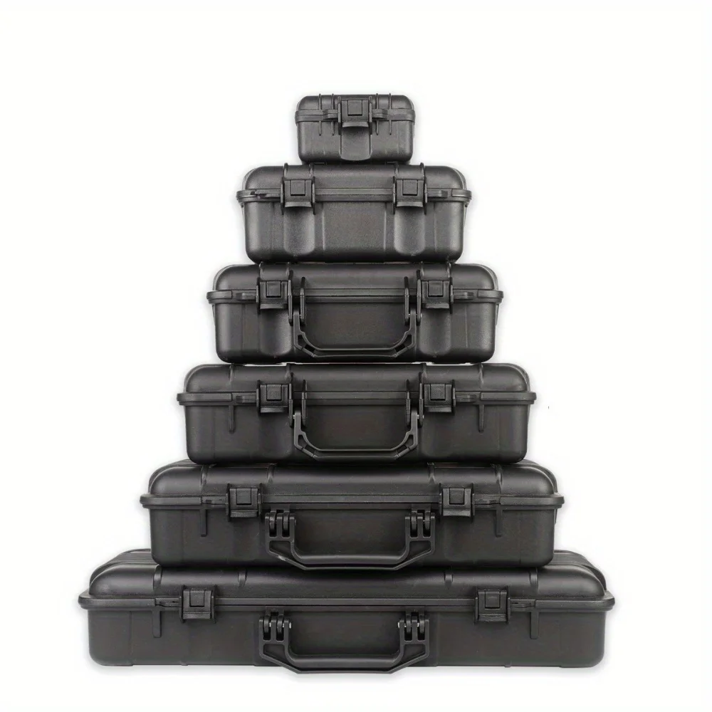 Waterproof Hard Carry Tool Case Organizer Storage Box Camera Photography Sights Safety Protector Instrument Tool Box with Sponge thumbnail 2