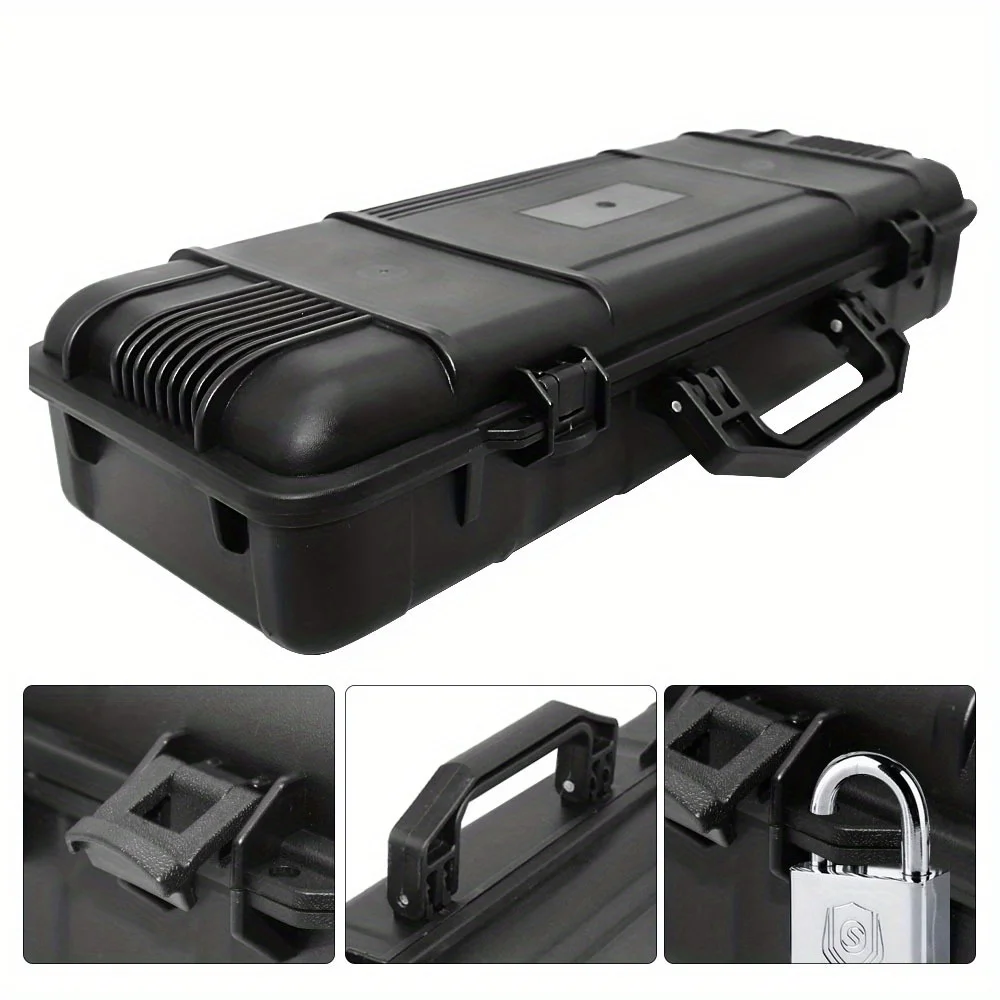Waterproof Hard Carry Tool Case Organizer Storage Box Camera Photography Sights Safety Protector Instrument Tool Box with Sponge thumbnail 5