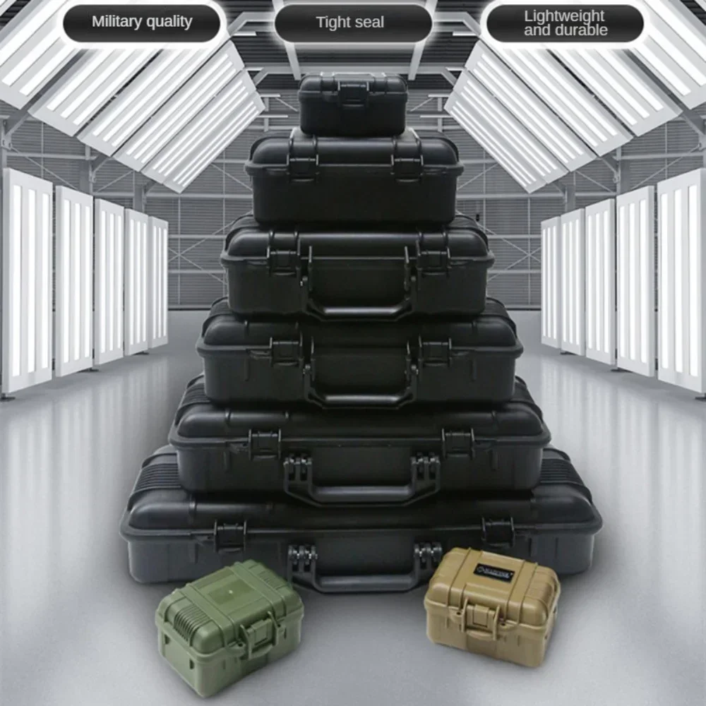 Waterproof Hard Carry Tool Case Organizer Storage Box Camera Photography Sights Safety Protector Instrument Tool Box with Sponge thumbnail 6