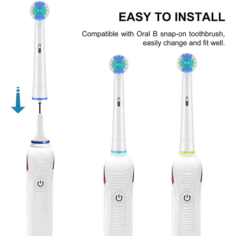 Replacement Toothbrush Heads Compatible with Oral B Professional Electric Brush Heads 1000 1500 3000 6000 7000 7500 8000 thumbnail 5