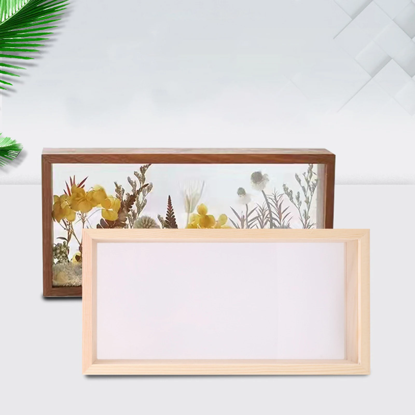 Shadow Box Frame Picture Frame for Dried Flowers Wooden Deep Dried Flower Display Frame for Memorabilia Award Photos Bouquet thumbnail 4