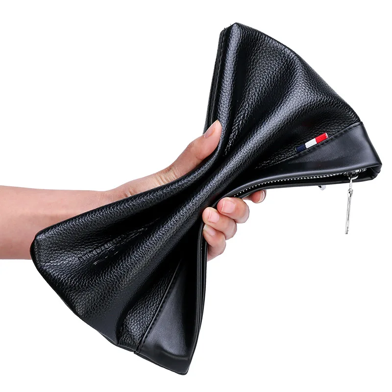 Fashion Business Style Men's Handbag Clutch Bag Soft PU Leather Male Waist Pack Bag Elegant Leisure Stylish Hand bag Men Pouch thumbnail 5