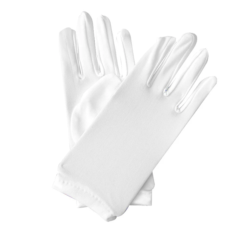 New Retro Women Men Etiquette Short Gloves Stretch Sun Protection Full Finger Mittens Sexy Driving Gloves Festival Jewelry thumbnail 4