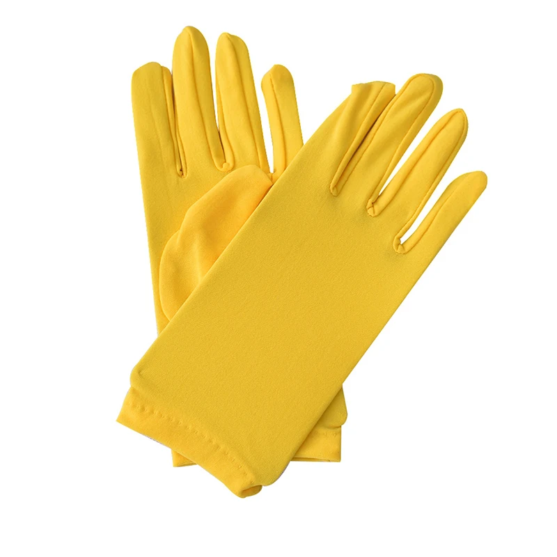 New Retro Women Men Etiquette Short Gloves Stretch Sun Protection Full Finger Mittens Sexy Driving Gloves Festival Jewelry thumbnail 3