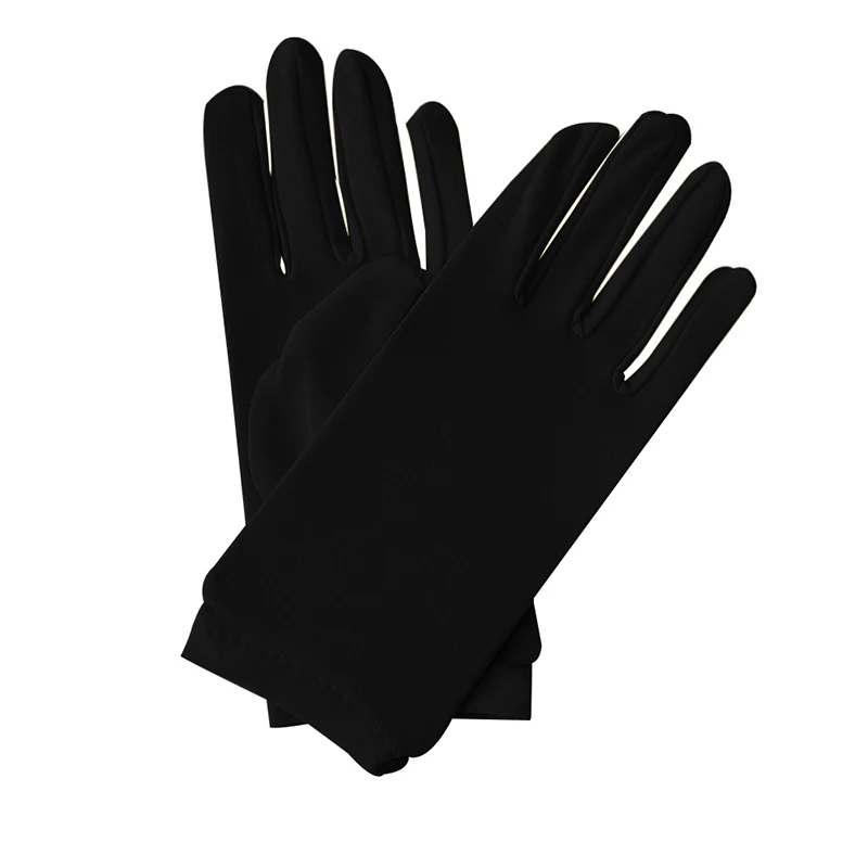 New Retro Women Men Etiquette Short Gloves Stretch Sun Protection Full Finger Mittens Sexy Driving Gloves Festival Jewelry thumbnail 2