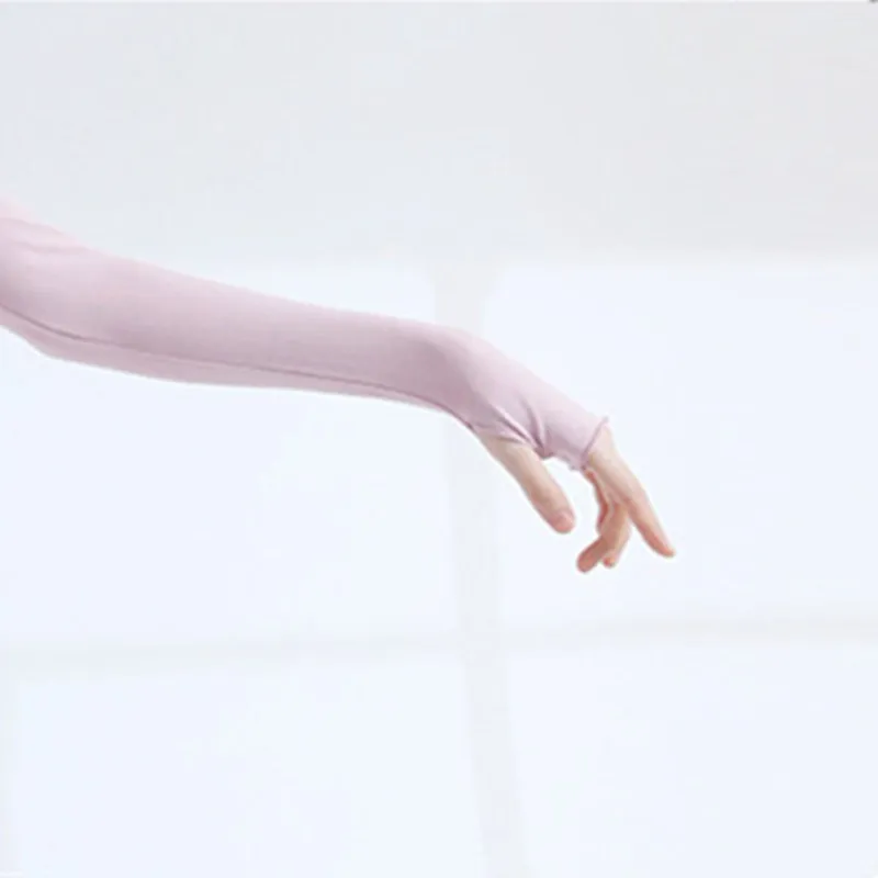 Classical Dance Practice Clothes Finger Sleeve Side Split Tulle Design Chinese Style Casual Wear Chic Stage Performance Costume thumbnail 4