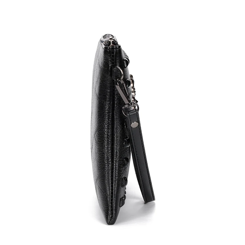 Fashion Soft PU Leather Men Day Clutch High Quality Durable Business Men Clutch Bag Casual Patchwork Design Male Money Handbag thumbnail 4