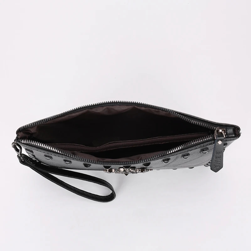 Fashion Soft PU Leather Men Day Clutch High Quality Durable Business Men Clutch Bag Casual Patchwork Design Male Money Handbag thumbnail 6