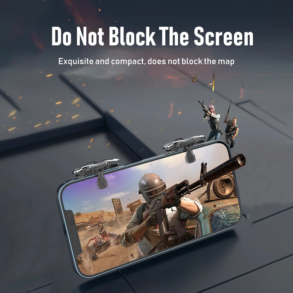 X8 Mobile Game Trigger For PUBG Phone Gaming 6 Finger Trigger Sensitive Shoot Phone Game Trigger L1 R1 Aim Keys Game Controller thumbnail 2