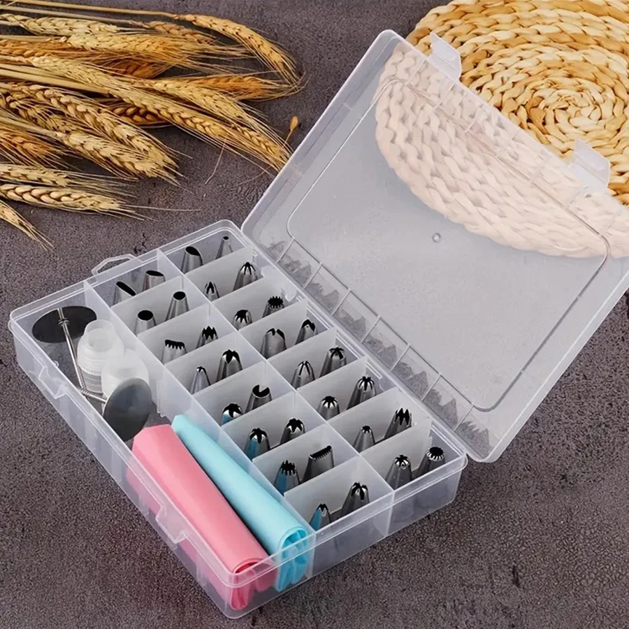 38PCS/Set Cream Pastry Bag Cake Decoration  Nozzles Tube Mold Baking Tools thumbnail 4