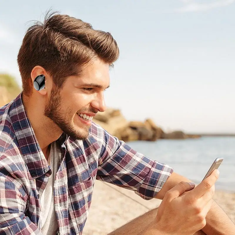 Mini True Wireless Earphone Invisible Headphones For Both Left And Right Ears Ergonomic Mini Earbuds Invisible Wireless Earbuds thumbnail 4