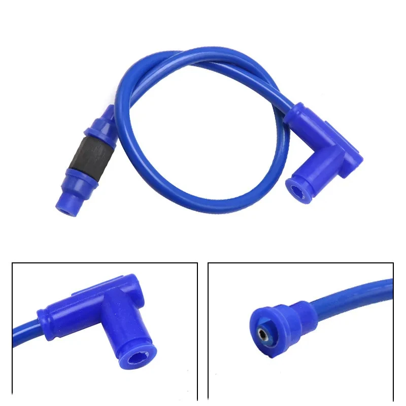 Universal Motorcycle Ignition Coil Spark Plug Iridium Power Cable For Dirt Bike Go Kart ATV Scooter Moped Yamaha Kawasaki thumbnail 6