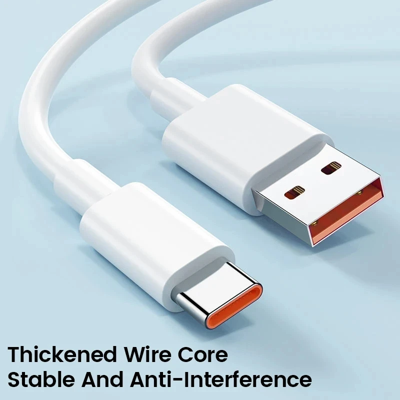 6A 67W Fast Wall Charger For Xiaomi 10 11 12 Lite 13 14 15 Redmi Note 11T 12T 13 Pro POCO Turbo Charge Type-C USB Charging Cable thumbnail 4