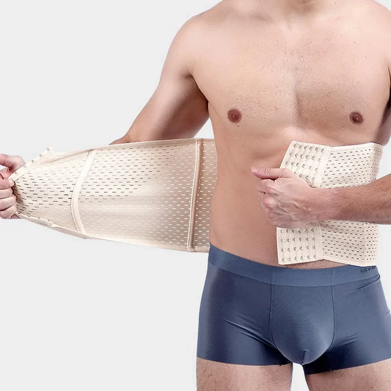 Men Slimming Body Shaper Waist Trainer Trimmer Belt Corset for Abdomen Belly Shapers Tummy Control Fitness Compression Shapewear thumbnail 2