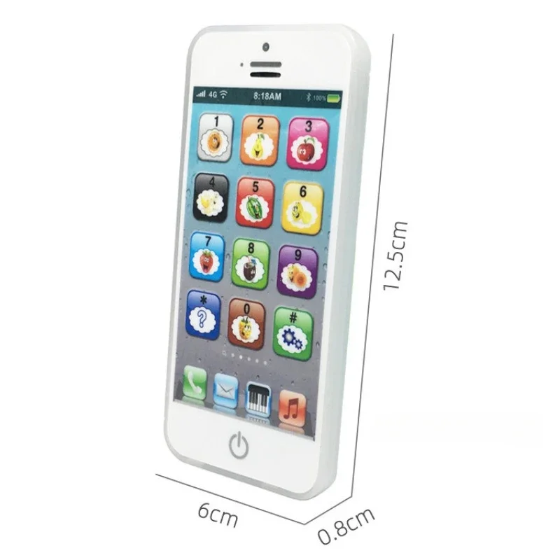 Children Simulation Phone Baby Musical Early Educational Toys English Learning Cellphone with Light Sound Mobile Vocal Toy thumbnail 2