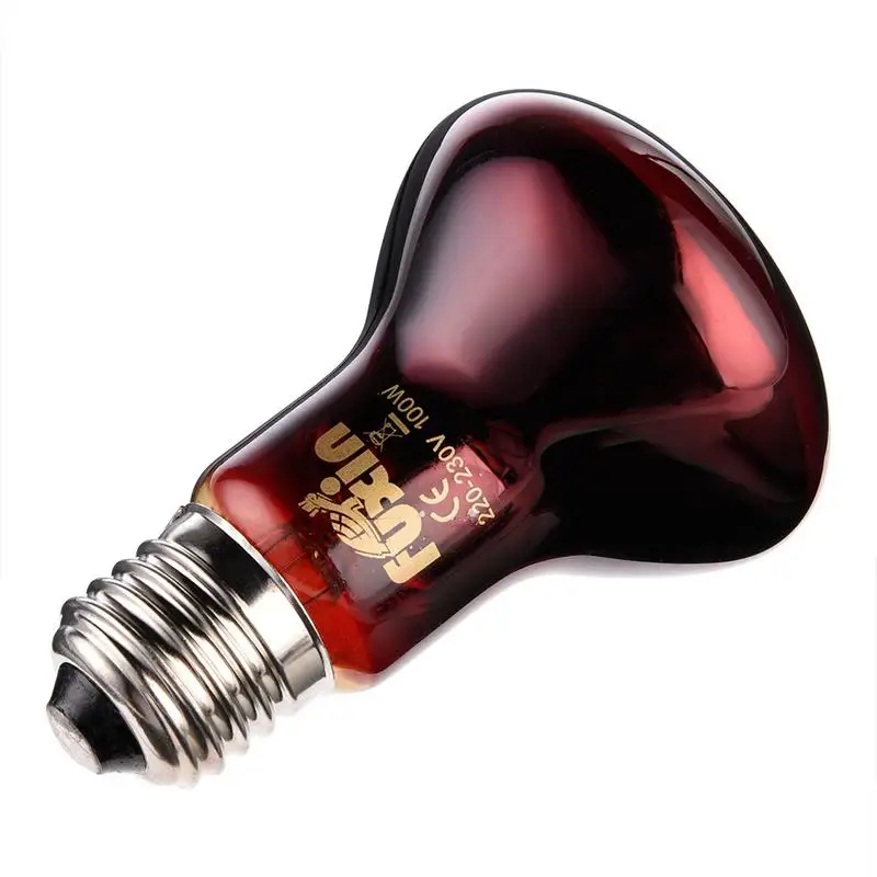 220-240V E27 Poultry Heating Bulb 100/75/60W Infrared Insulation Heating for Reptiles Plants Amphibians Pets Livestock thumbnail 5
