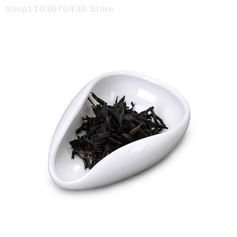 Coffee and tea tools ceramic tea scoops ceramic accessories chinese kung fu tea thumbnail 6