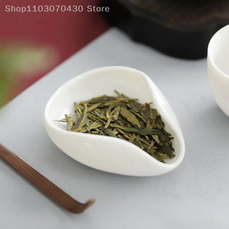 Coffee and tea tools ceramic tea scoops ceramic accessories chinese kung fu tea thumbnail 4