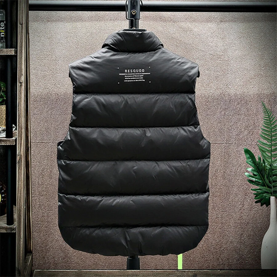 Men's Down Vest Winter Warm White Duck Down Puffy Padded Waistcoat Lightweight Thick Sleeveless Jacket Outside Coat Men Clothes thumbnail 6