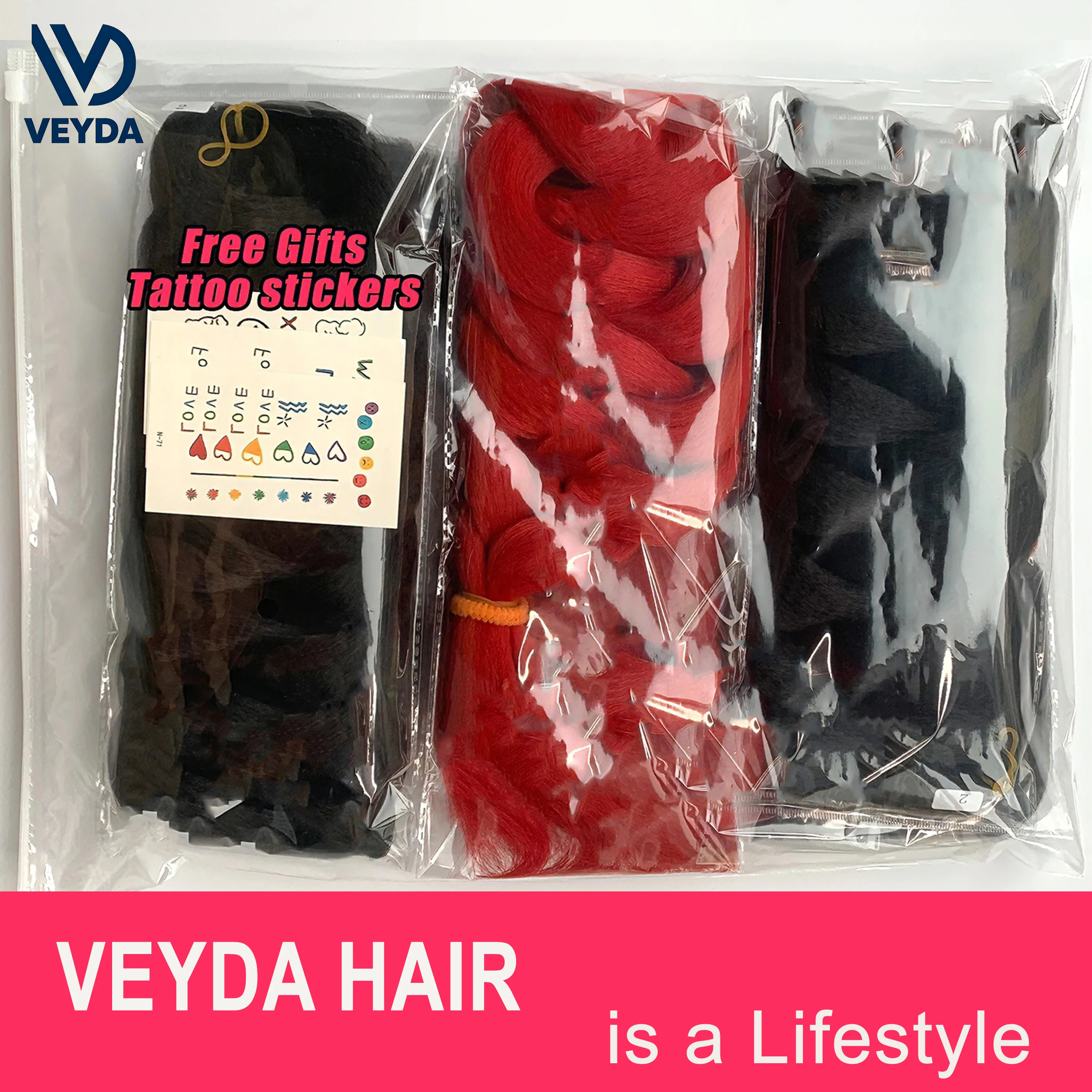 82 Inch 165g Wholesale  Jumbo Braiding Pre Stretched Hair  Box Twist Braids VEYDA Synthetic Hair Extensions for Women thumbnail 5