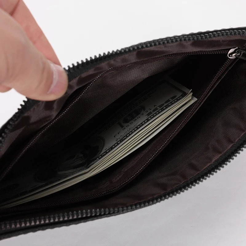 Fashion Soft Cow Leather Men Day Clutch Bag Luxury Male Real Leather Cardholder Case High Quality Business Men Money Handbag thumbnail 6