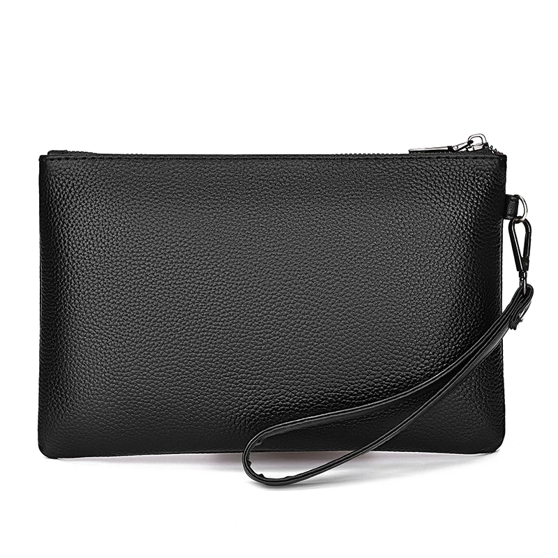 Fashion Soft Cow Leather Men Day Clutch Bag Luxury Male Real Leather Cardholder Case High Quality Business Men Money Handbag thumbnail 3