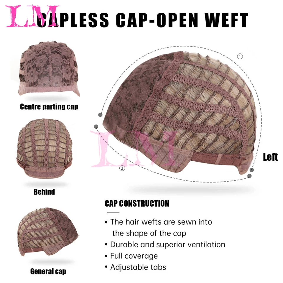 LM Light Blonde Wave Hair Wig Synthetic Long Wavy Wigs with Bangs for Women Cosplay Natural High Temperature Fiber thumbnail 6