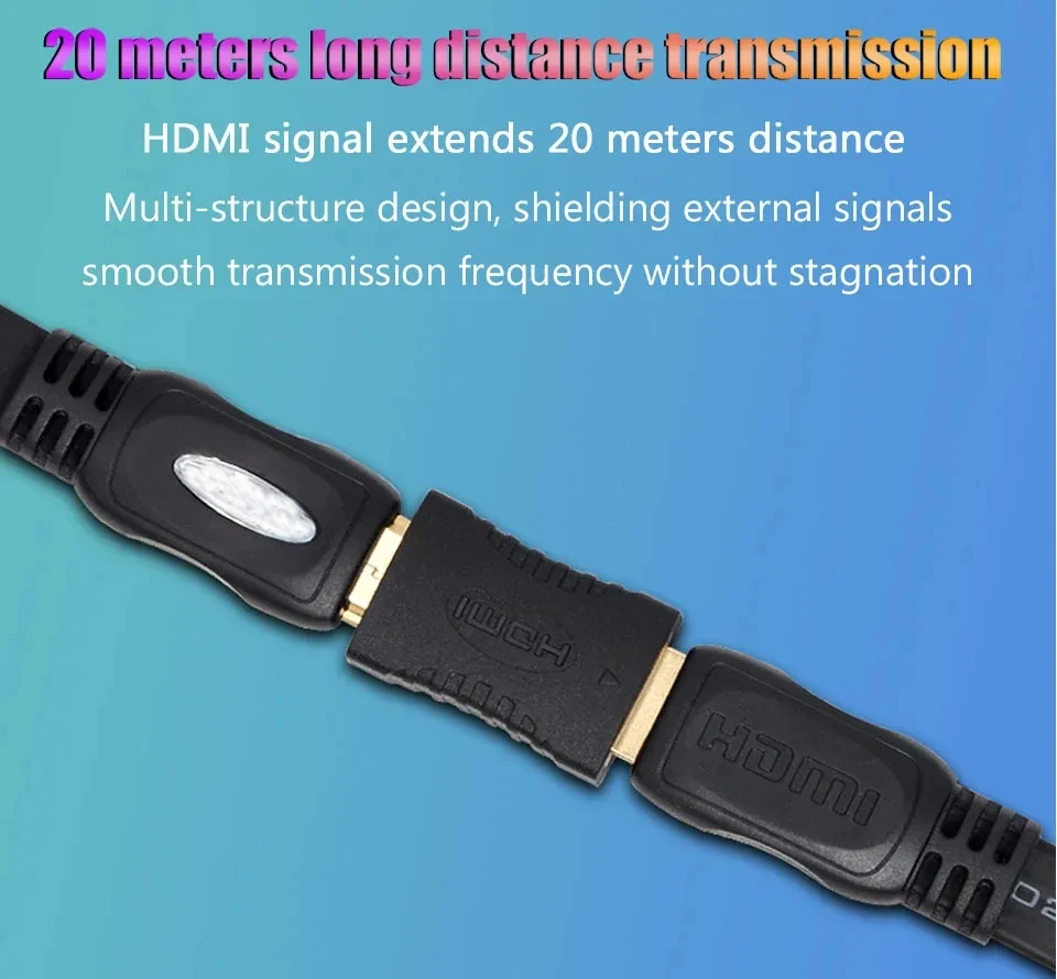 4K HDMI Extender Female To Female Converter Extension Audio Adapter For Monitor Display Laptop PS4/3 PC TV Hdmi Cable Extension thumbnail 2