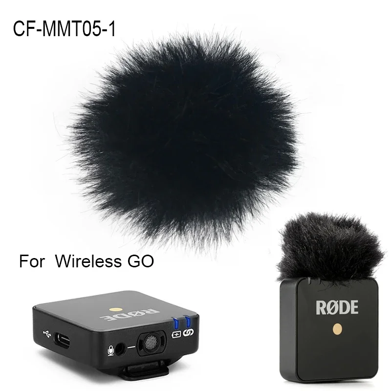 Canfon Furry Windproof Windscreen Compatible for RODE Wireless GO I and Saramonic Blink500 Wireless Microphone thumbnail 2